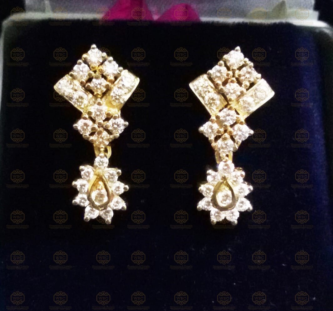 Earrings - Karaikudi WBC Ornaments & Utensils : Diamond | Gold | Silver